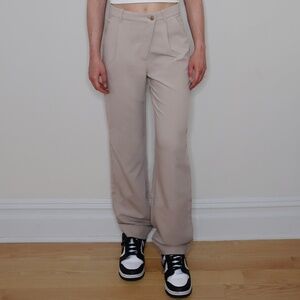 TAILORED RELAXED STRAIGHT PANTS (ABERCROMBIE)